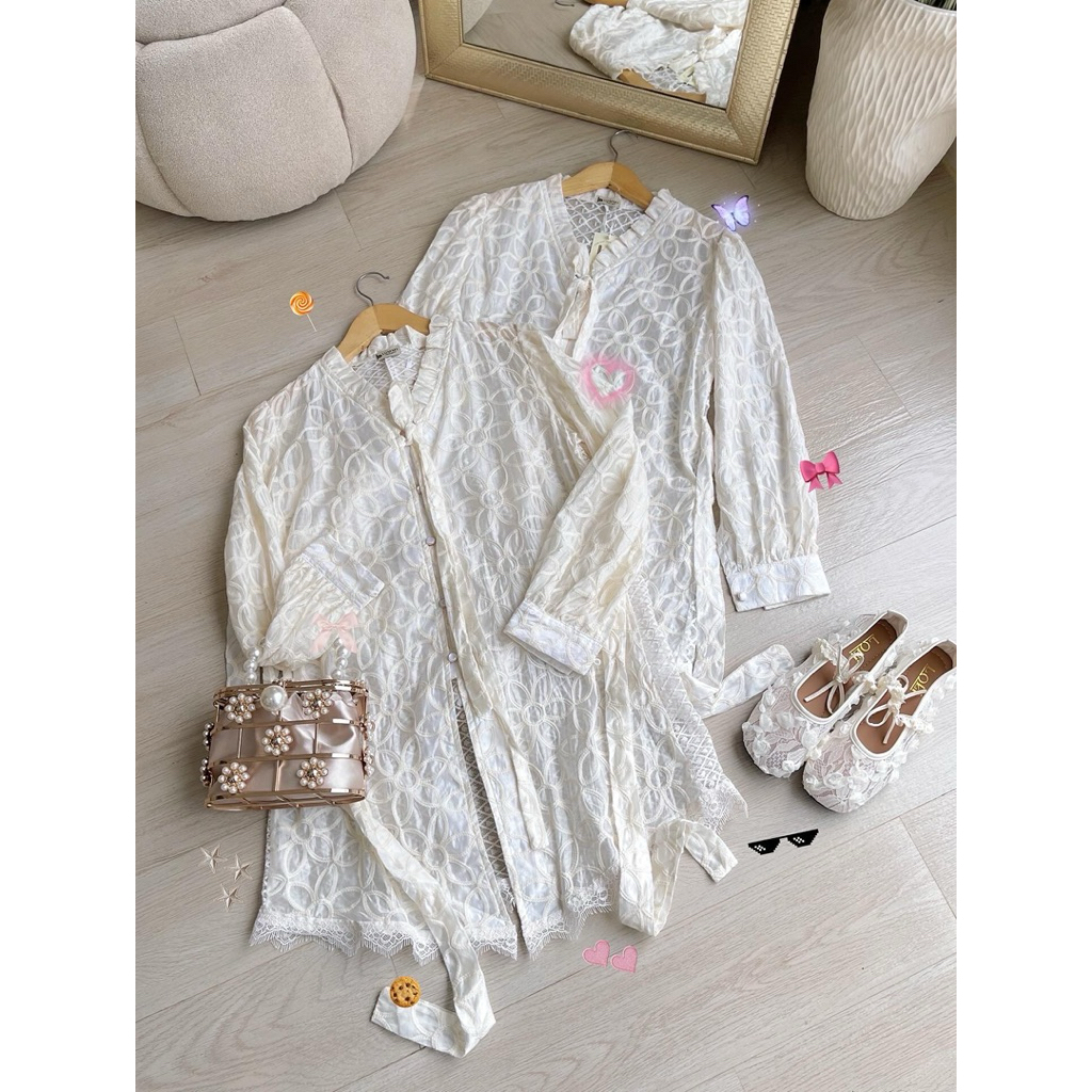 เสื้อคลุมลูกไม้ RL247 (80901) | เสื้อคลุมสตรี