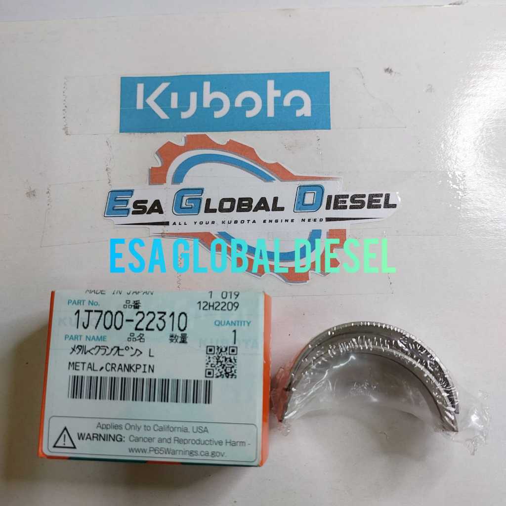 โลหะ CRANKPIN KUBOTA V2607 1J700-22310