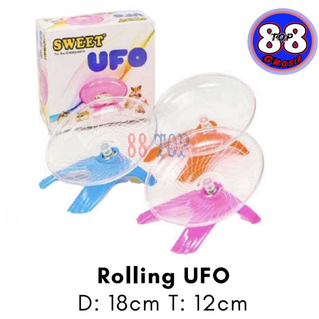 88TOP SWEET UFO HAMSTER TOY HAMSTER RUNNING JOGGING WHEEL ACCESSORIES