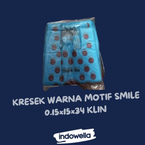 Smile motif ถุงพลาสติกสี 0.15x15x34 Klin