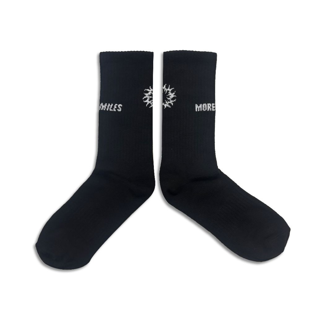ถุงเท้าวิ่ง Moremiles Unisex - Eviha Black