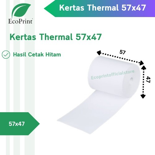 กระดาษ ECOPRINT 57x47 มม. ECOPRINT 57 x 47 มม