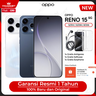 OPPO Reno 15 5G [8/256] [12/256] Garansi Resmi 1 tahun