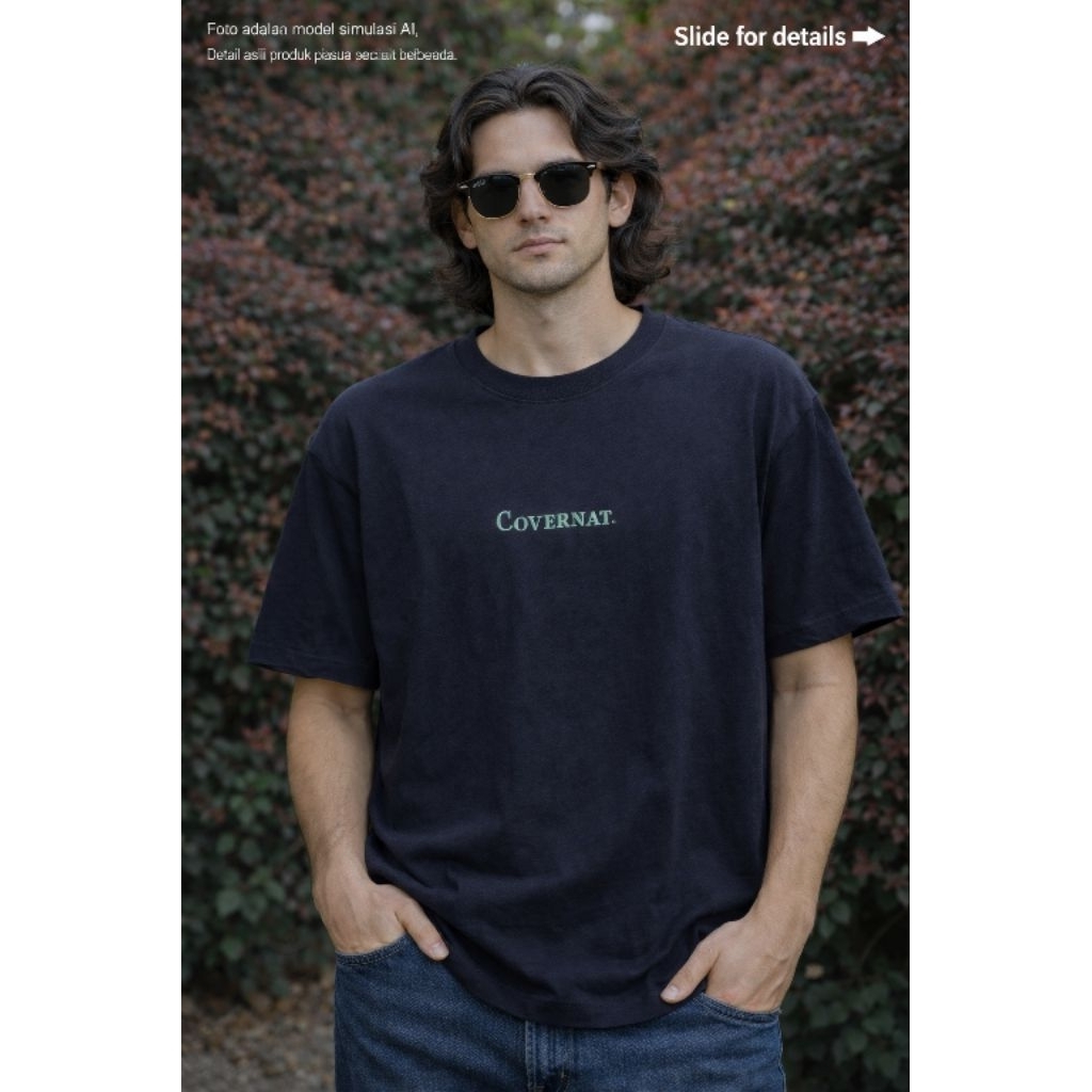 เสื้อยืด C*VERNAT 0R1 ไซส์ M oversize (P68 x L59)