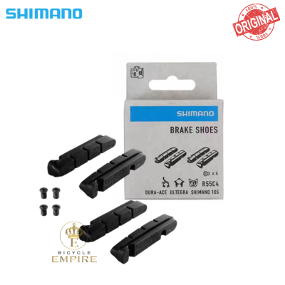 ไฟเบรค Shimano 105 Dura Ace Ultegra BR-9000 R55C4 Shimano เบรค Pad โลหะผสม 2 ชุดจักรยาน Empire