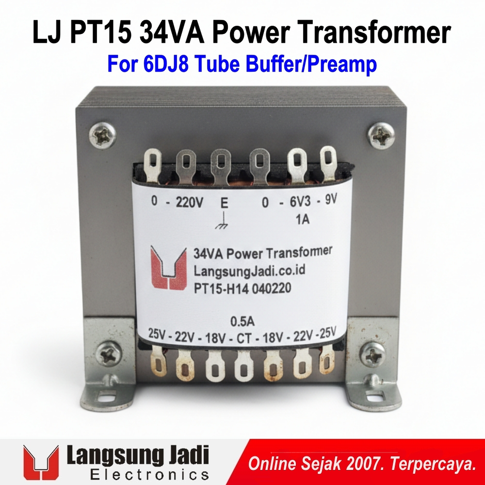 LJ PT15 Power Transformer สําหรับ 6DJ8 ECC88 6922 Preamp บัฟเฟอร์ 18V 22V 25V