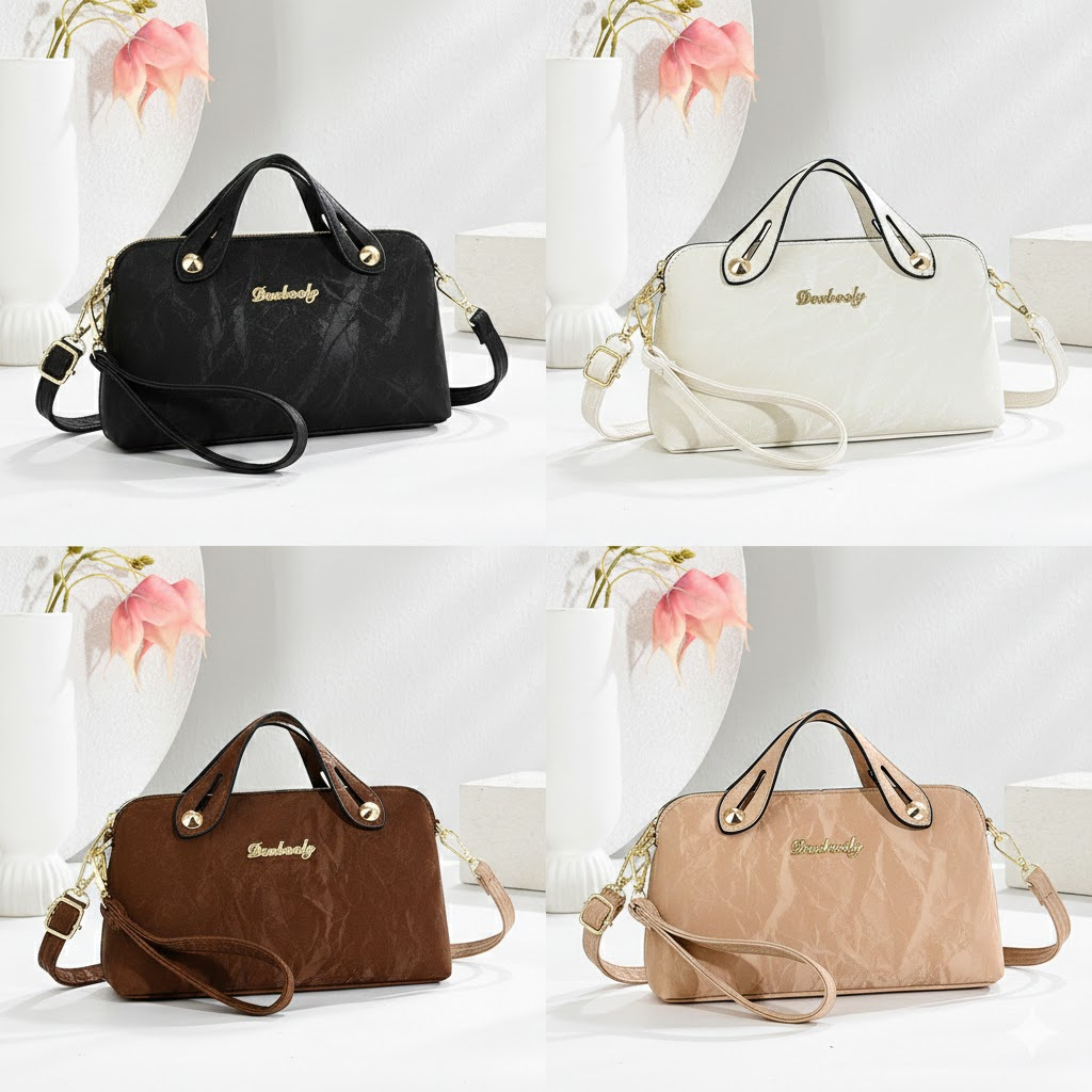 3028 Aff Beh กระเป๋าถุงกระดาษฟรี + ป้ายแท็กกระเป๋าแฟชั่นสตรีล่าสุด 24*6*14 ซม.