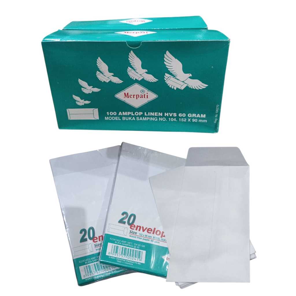 DOVE ENVELOPE 104 60 GRAM UK 152 X 90 MM