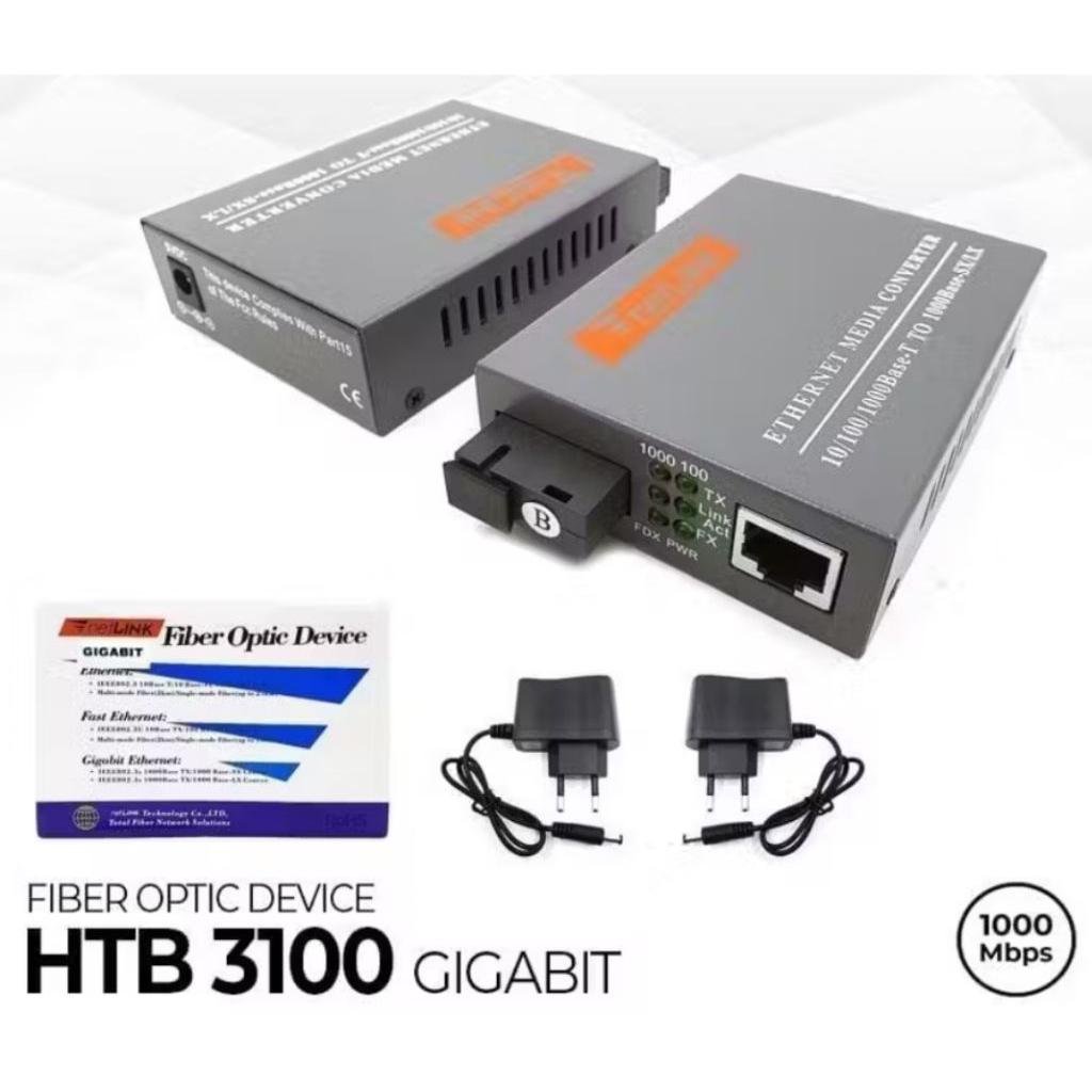 ตัวแปลงสําหรับlan rj45 HTB3100 ไม่ใช่กิกะบิตและกิกะบิต