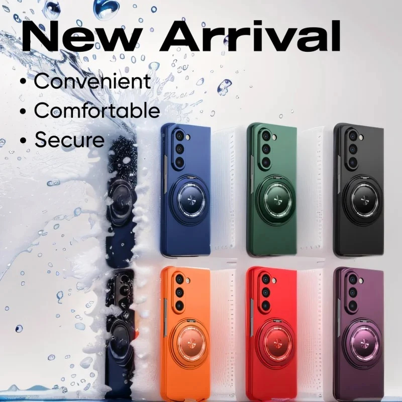 Manifique สําหรับ Samsung Galaxy Z พับ 7 6 5 4 3 5G 4G Magsafe พรีเมี่ยมซิลิโคนปกแข็งหรูหราแฟชั่นเลน