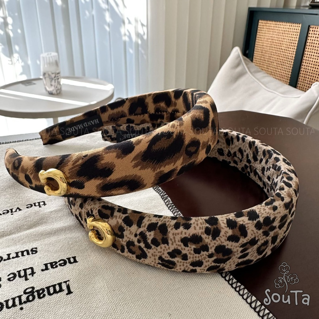 Souta Leopard Headband C (808) ที่คาดผมลายเสือดาว