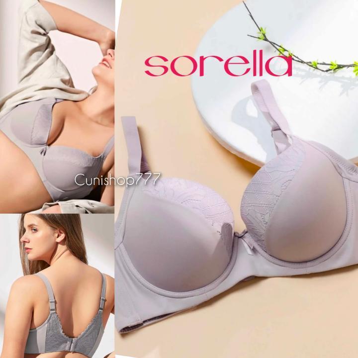 SORELLA BEAUTY FULL CUP BRA รูปเต็มพร้อมชุดชั้นใน 36D 36E 38D 38E 40D WIRED PLAIN BRA NORMAL FOAM 29