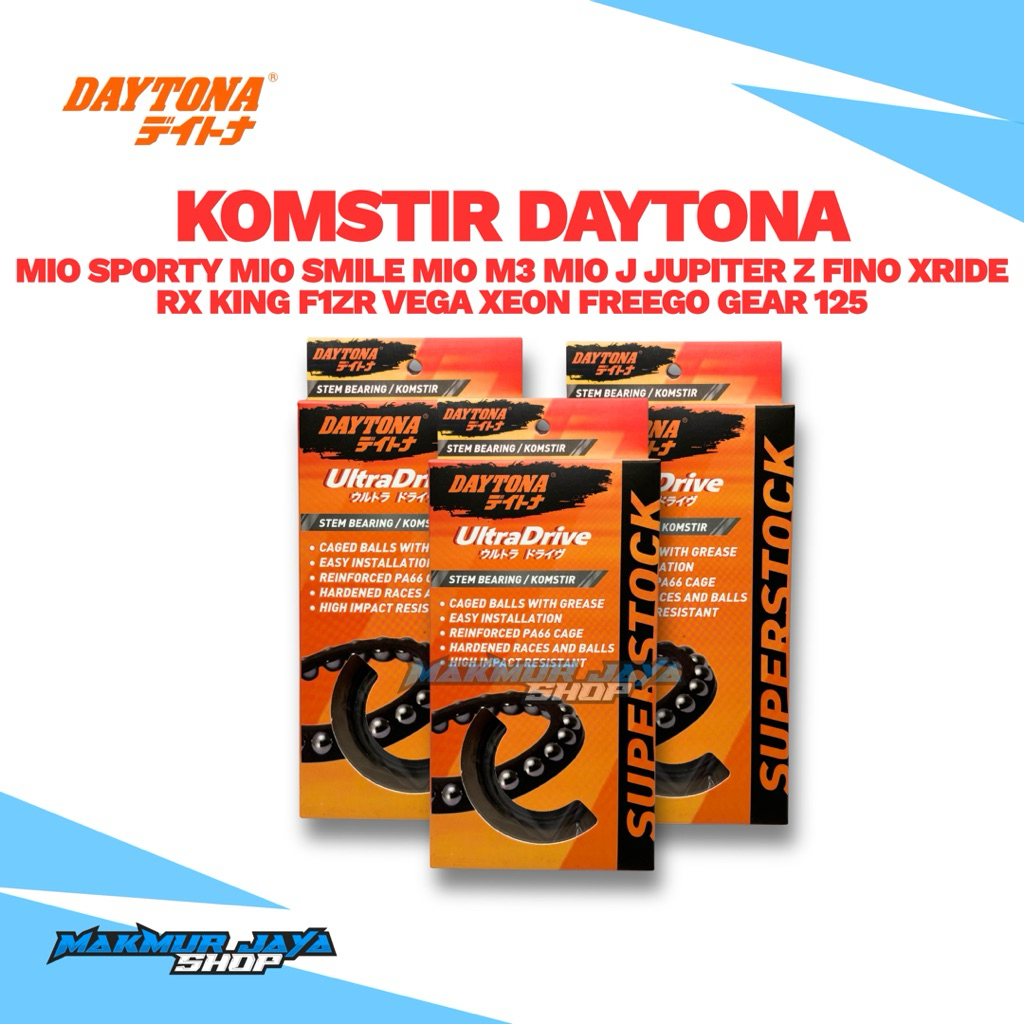 STIR DAYTONA 4916 MIO CARBON MIO M3 FINO SOUL GT XRIDE JUPITER Z VEGA R 110 115 125 5TL 54P 2PH MIO 