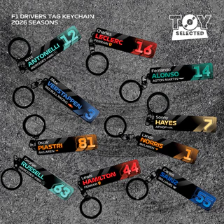 [READY] Premium F1 Drivers Name Tag พวงกุญแจอะคริลิค - 2026 Seasons - Norris Verstappen Leclerc Lewis Russell Piestri Sainz Bearman