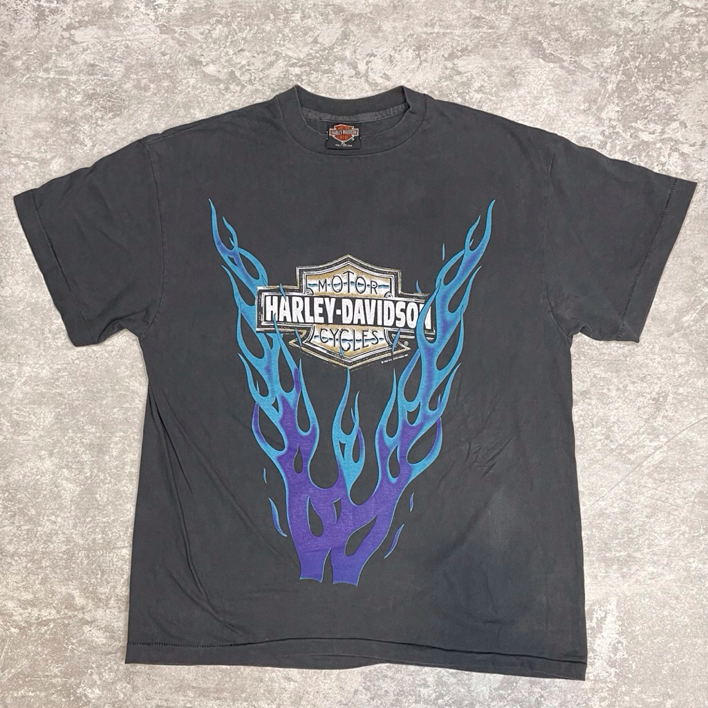 HARLEY FADED STEEL HARLEY DAVIDSON TAG HARLEY DAVIDSON T-SHIRT