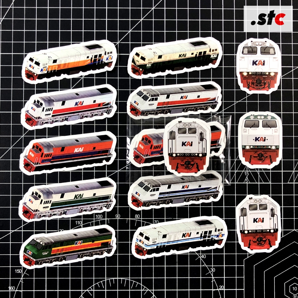 (12 ชิ้น) สติ๊กเกอร์หัวรถจักร ไก่ 1 ชุด | Railfans CC201 CC025 CC206 สติ๊กเกอร์คอลเลกชัน