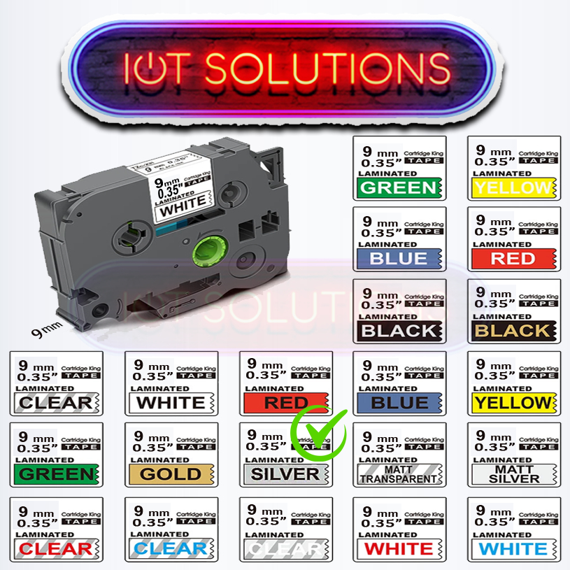 เทปฉลาก TZE221 9mm 8m TZE-221 121 221 621 324 PT-H110 D210