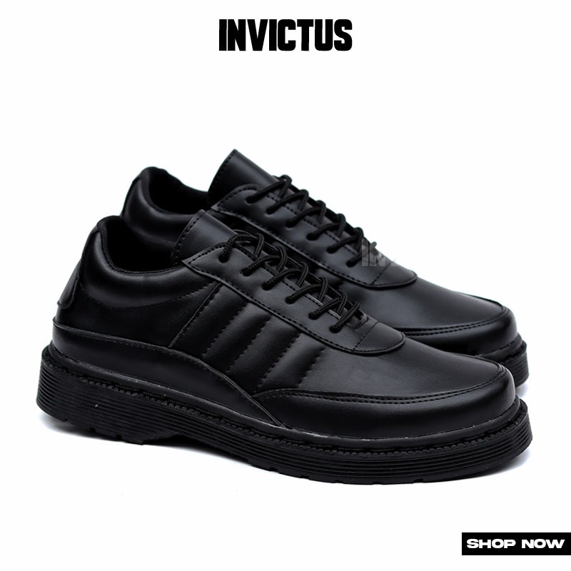 INICTUS SILVA - รองเท้าทํางานสีดําอย่างเป็นทางการของผู้ชาย