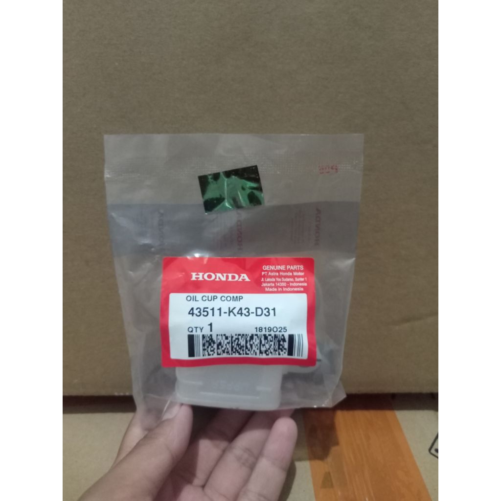 431511-K43-D31 ถังน้ํามันเบรกหลัง CBR 150 CB150X CB150R StreetFire Supra GTR. อาห์ม ต้นฉบับ