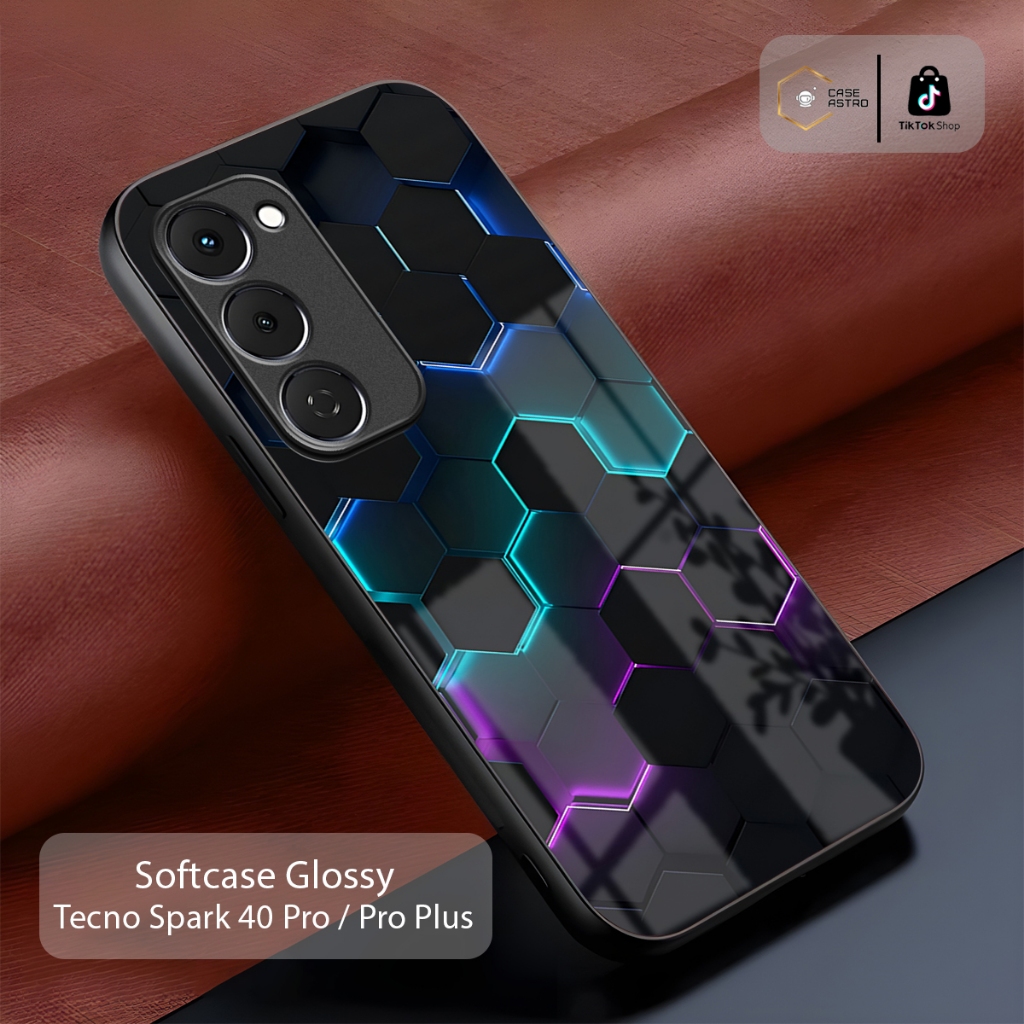 Tecno Spark 40 Pro Spark 40 Pro Plus Glossy Case Tecno Premium Matte Softcase Shiny Plate - Fusion G
