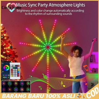 Lampu Strip LED Kembang Api LED Strip Warna-warni Bentuk Kembang Api Dengan Untuk Dekorasi Lampu Standing Fireworks Kembang Api Hiasan Rumah Taman