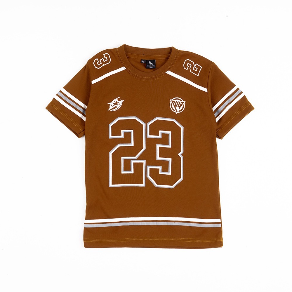 เสื้อยืดเด็ก Jersey Made of 24s Cotton - Number Motif เสื้อยืดเด็ก อายุ 1 - 11 ปี A3
