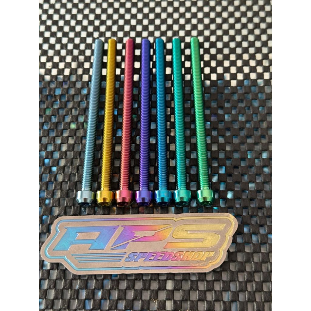 Titanium Bolt M6x100 Thread 10 ด้ายเต็ม Titanium GR5 Original