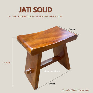 Kursi Stool Kayu Jati / Kursi Cafe / Kursi Sate