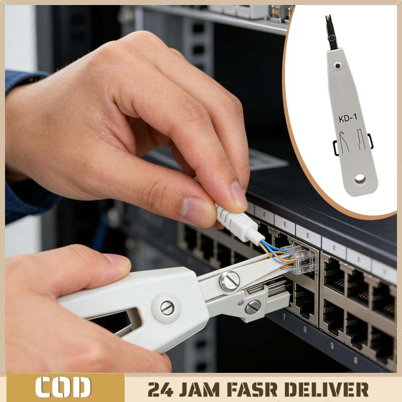 1 ชิ้น Punch Down เครื่องมือไฟเบอร์ออปติก Crimper - สายเชื่อมต่อ Eia เครื่องมือแทรก Lsa Krone Tang K
