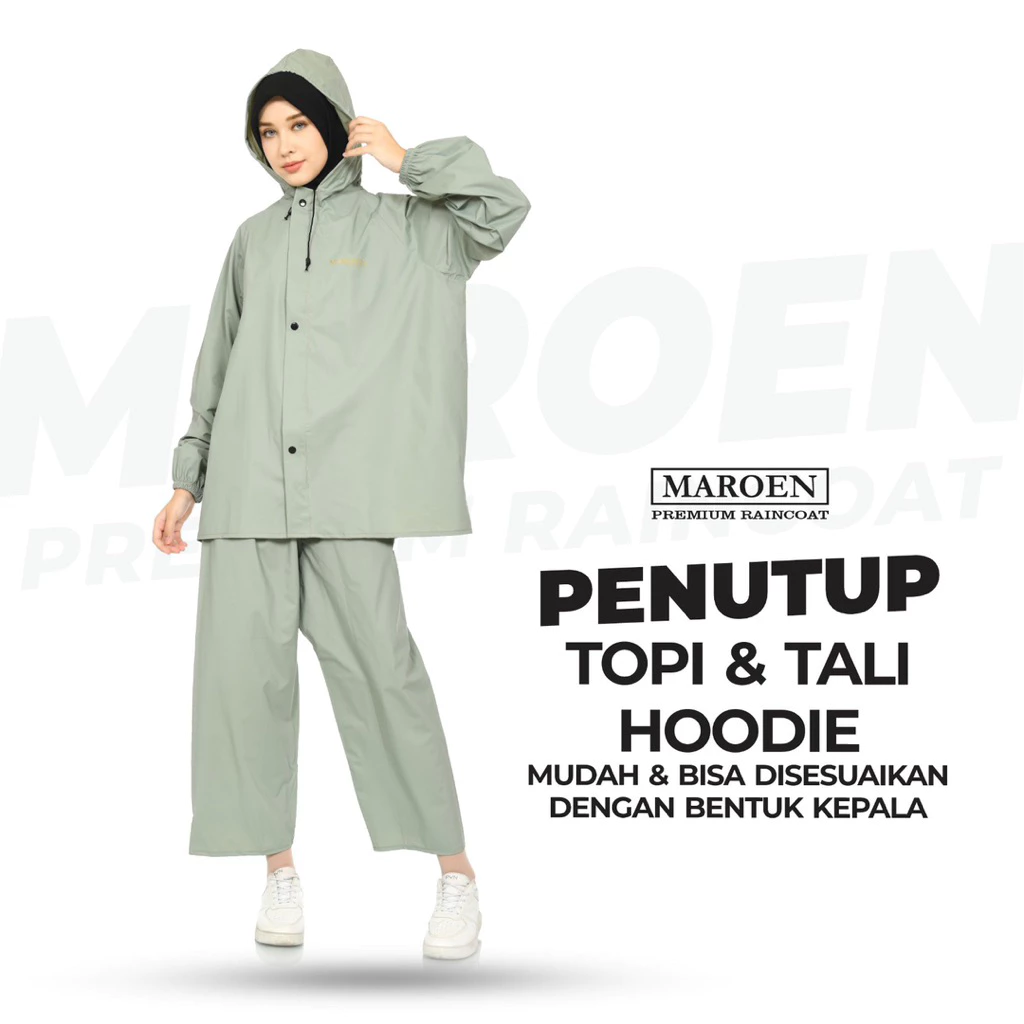ชุดกันฝน MAROEN เสื้อและกางเกง PVC 0.25 สำหรับผู้หญิงและผู้ชาย thumbnail 4