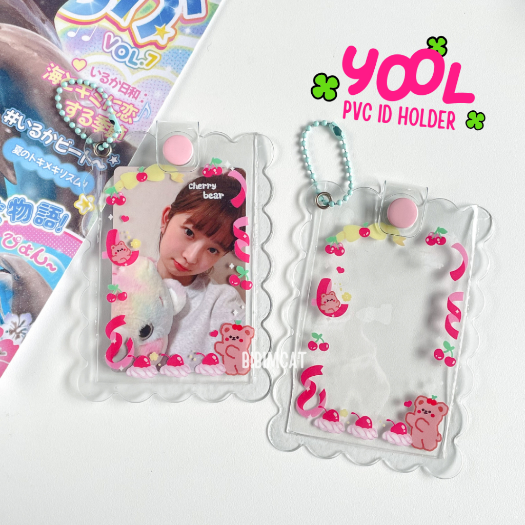 Yool Ballchain Deco PVC Photocard Holder / PC Card Holder