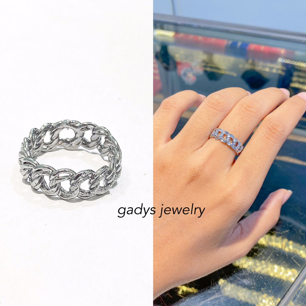 REPLIKA Coco แหวนเงิน viral 24krt Gold Plated Crum Light Gold 8 กรัม แหวนผู้หญิงจําลองระดับพรีเมียม