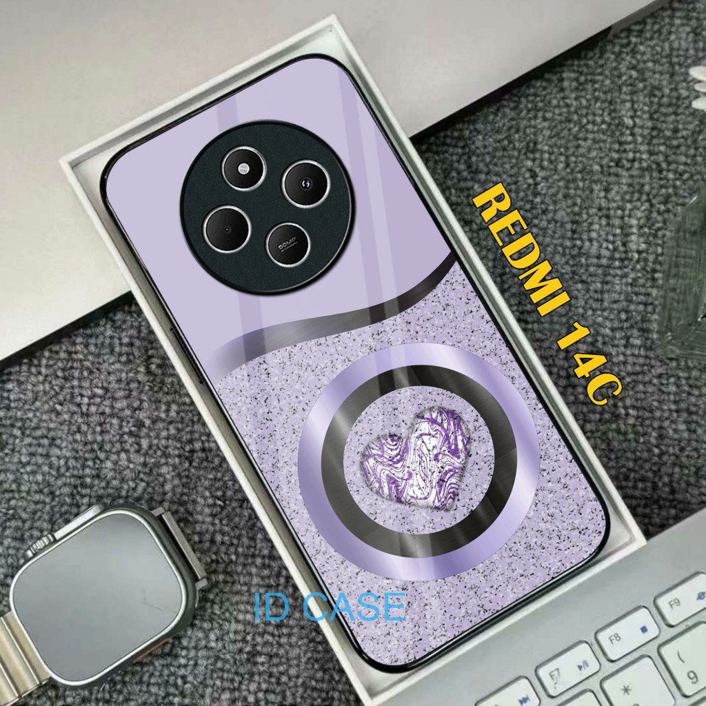 HP Glass Softcase สําหรับ Xiaomi Redmi 14C / POCO C75 - Xiaomi Redmi 14C / POCO C75 เคสโทรศัพท์ - K1