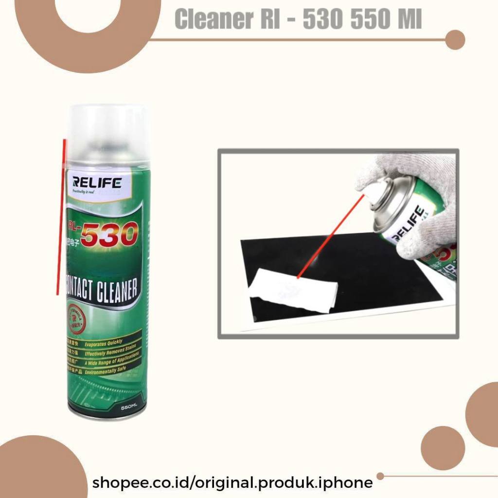 LAYAR RL- 530 CLEANER น้ํายาทําความสะอาดหน้าจอ LCD / น้ํายาทําความสะอาดภายนอกขนาดเล็ก 550ML ต้นฉบับ