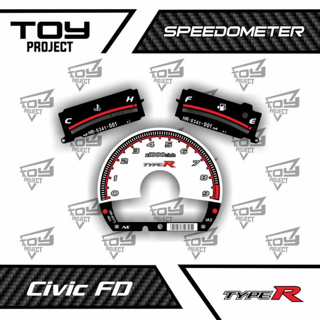 แผงวัดความเร็ว Civic fd type R