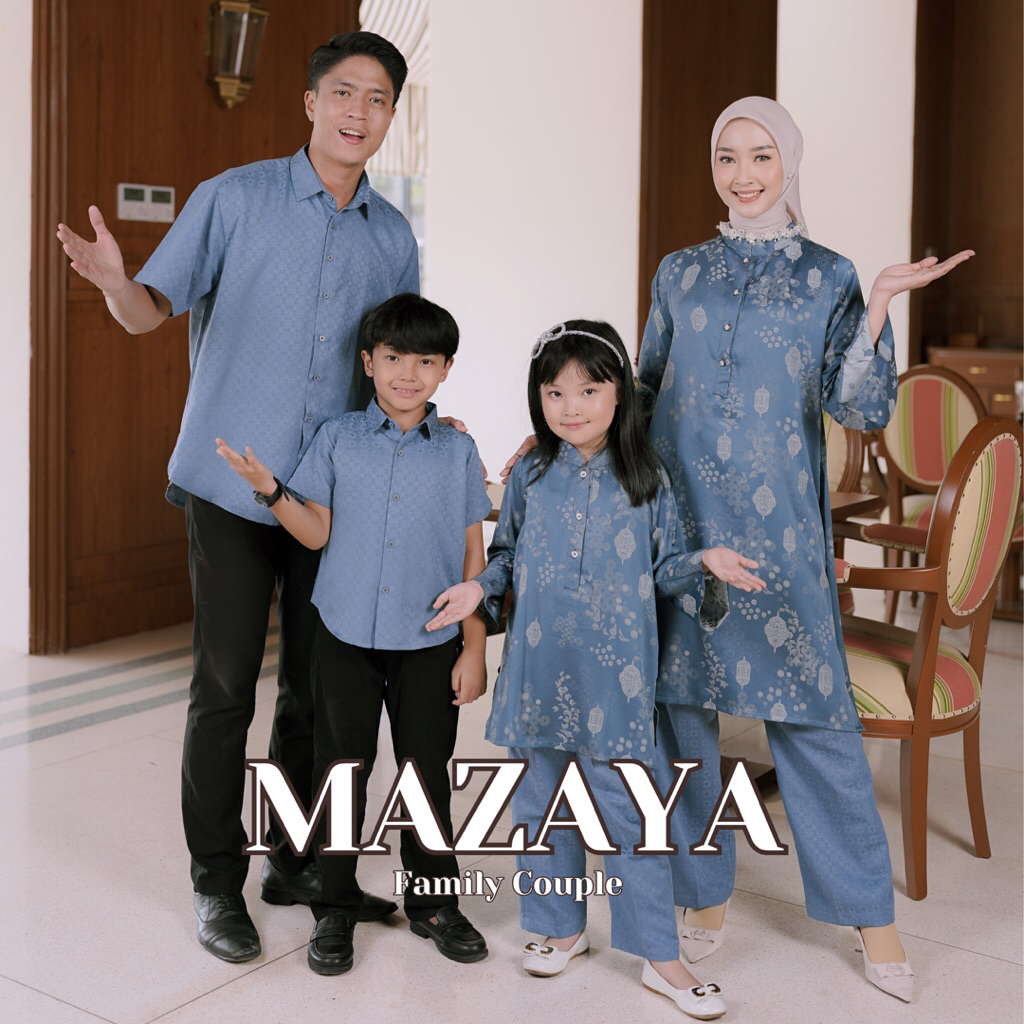 Naliza - Mazaya Family Set Couple / Family Srimbit / Family Couple Clothes / Couple Outfit