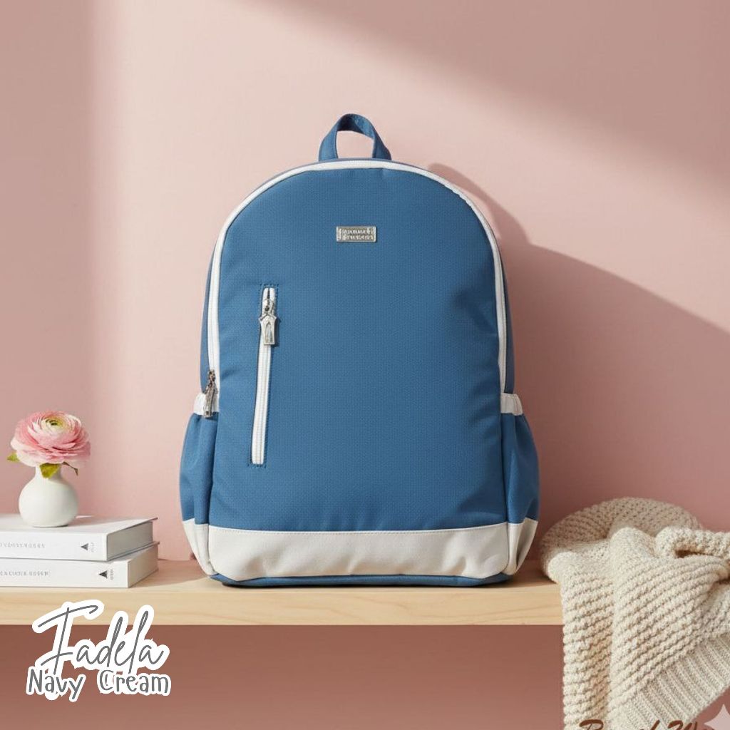 Rumahwarna Canvas Backpack with Laptop slot Size 28 x 11 x 39 cm Fadela