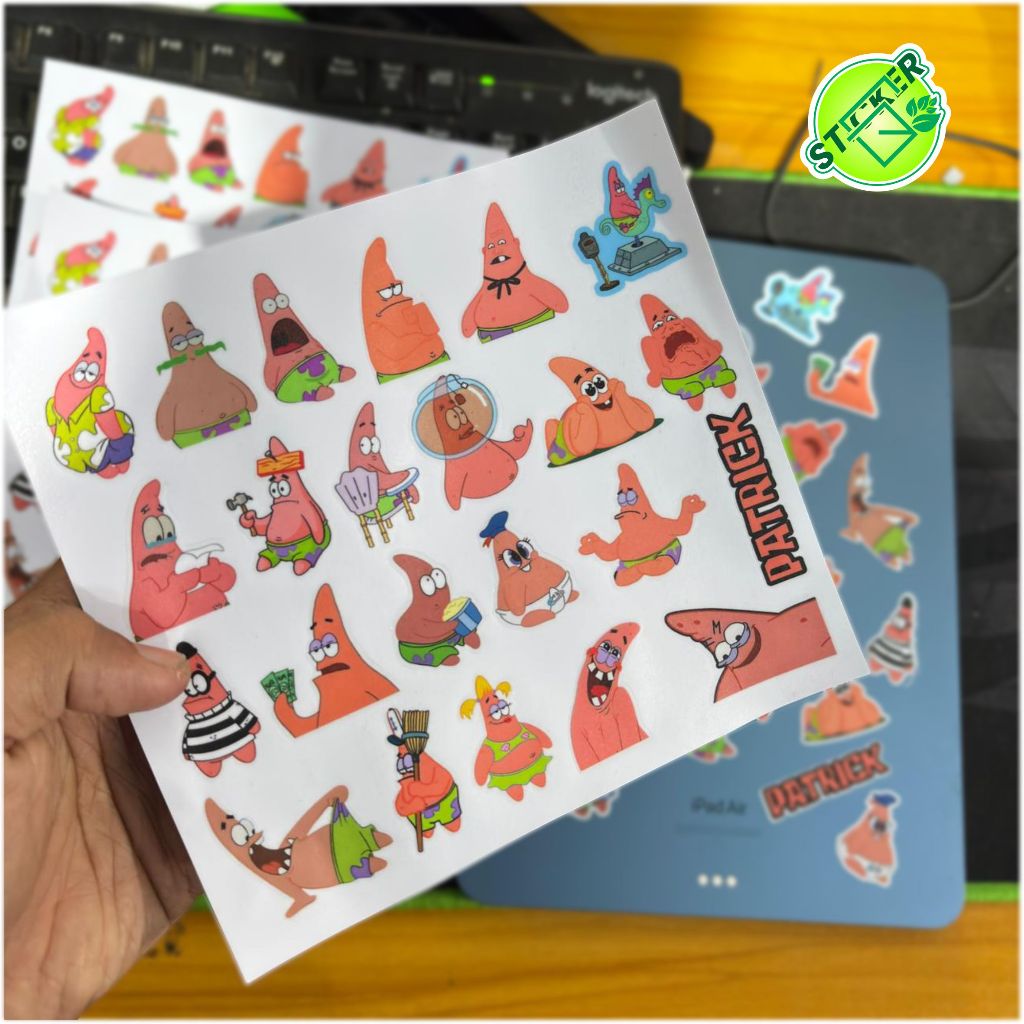 PATRICK STICKER PACK CONTAINS 22PCS CUTE PATRICK MEME STICKER PACK