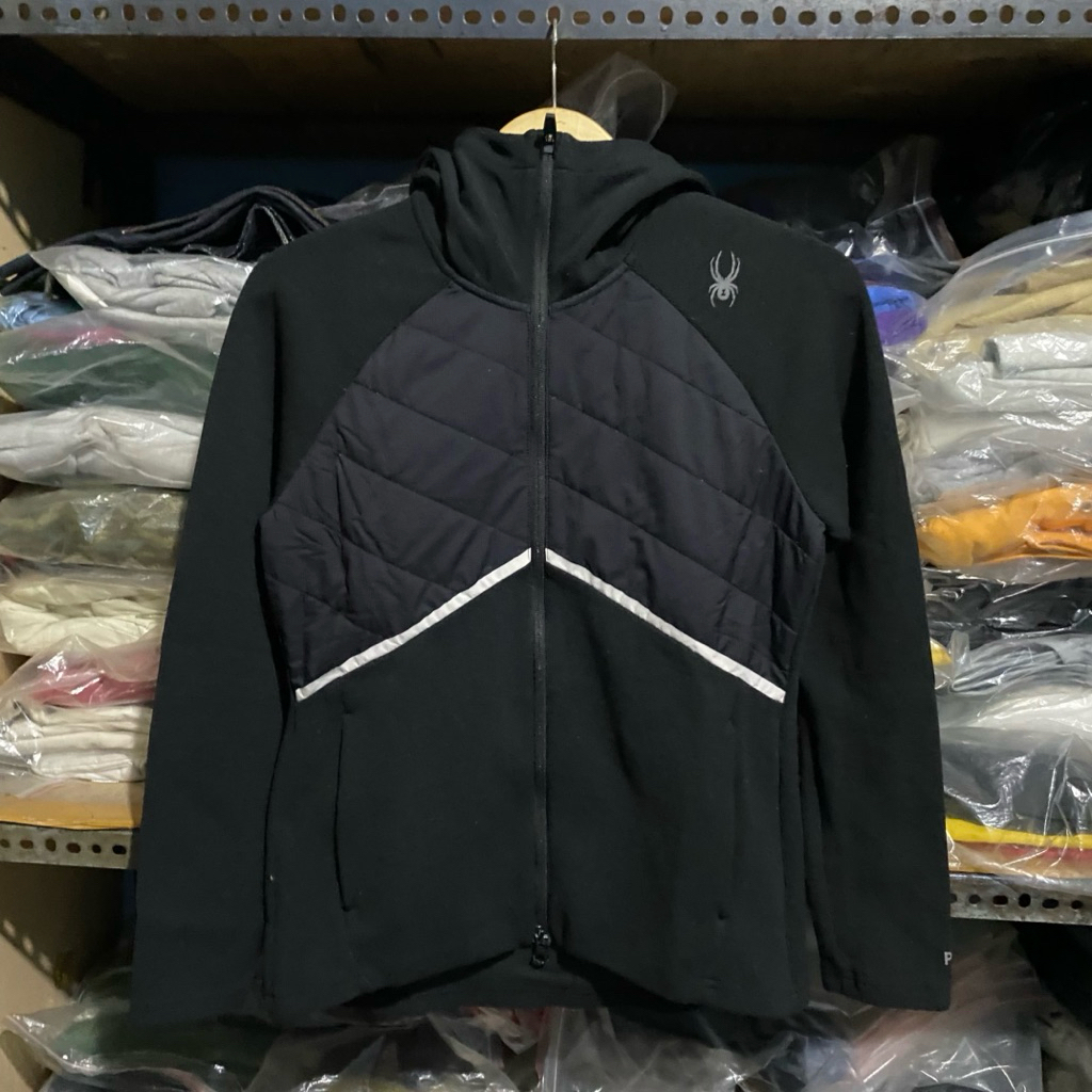 Spyder Pro WB Zip Up Jacket สีดํา ไซส์ M 61x47