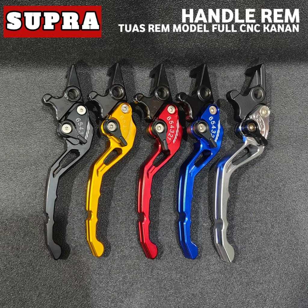 FULL CNC RIGHT BRAKE HANDLE ACTIVE SETTING PNP SUPRA X SUPRA 125 KHARISMA BLADE BEAT OLD