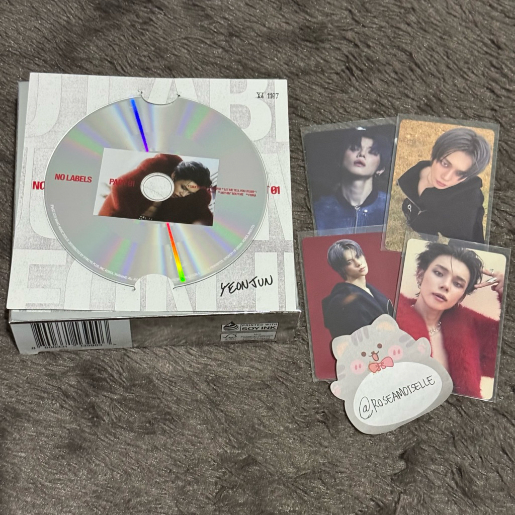 Txt yeonjun ไม่มีฉลากส่วนที่แบ่งปันตุ๊กตาอัลบั้มหนึ่ง