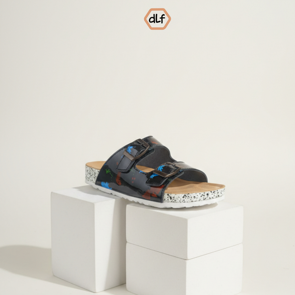 รองเท้าแตะเด็กผู้ชาย Dlafeet - Moana Black