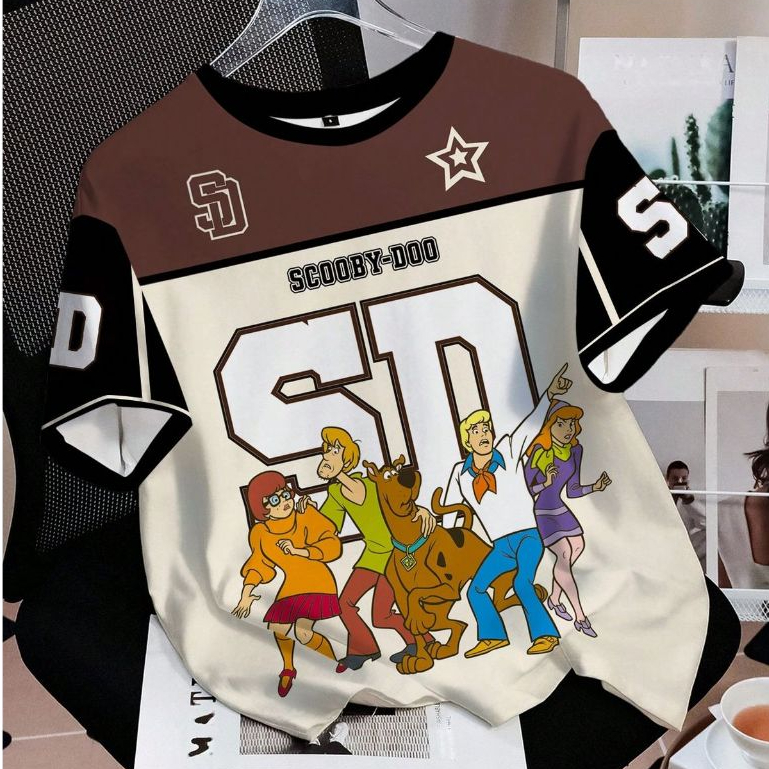 Oversize Jersey Karun Motif SCOOBY DOO Jersey BOXY (S - 5XL) Dryfit Milano Jersey Premium Soft Smoot