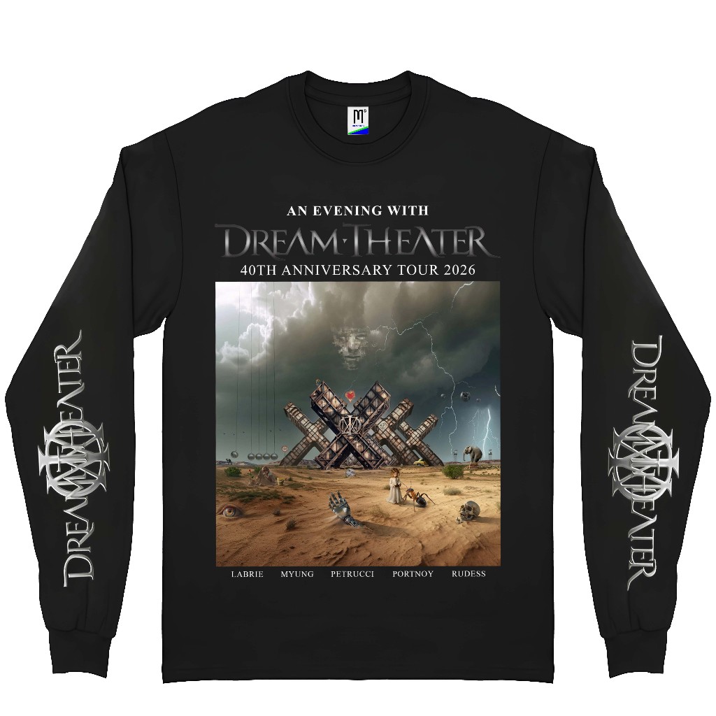 เสื้อยืด LONG SLEEVE DREAM THEATER - 40TH ANNIVERSARY TOUR 2026 | เสื้อยืดวงดนตรี | เสื้อยืดเพลง | เสื้อยืดโลหะ |