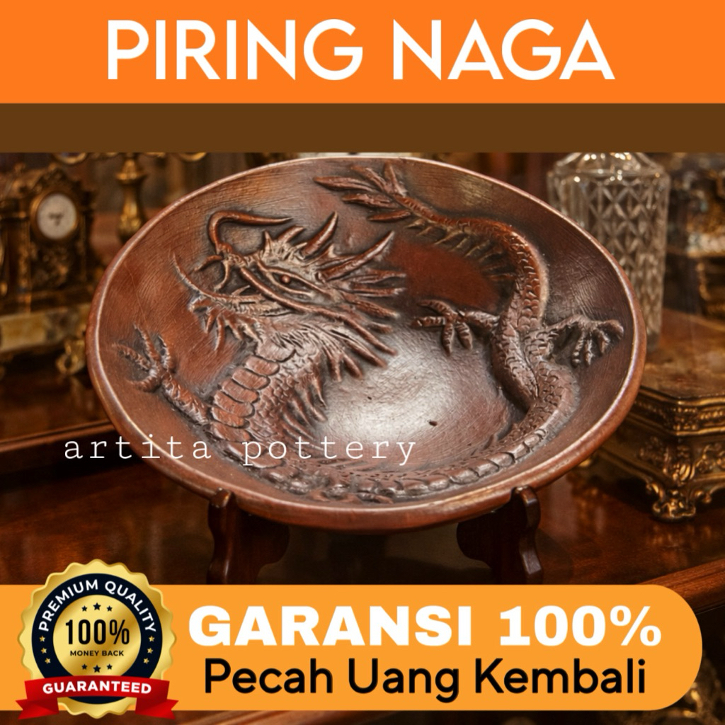 DRAGON PLATE และ CLAY POTTERY WAYANG