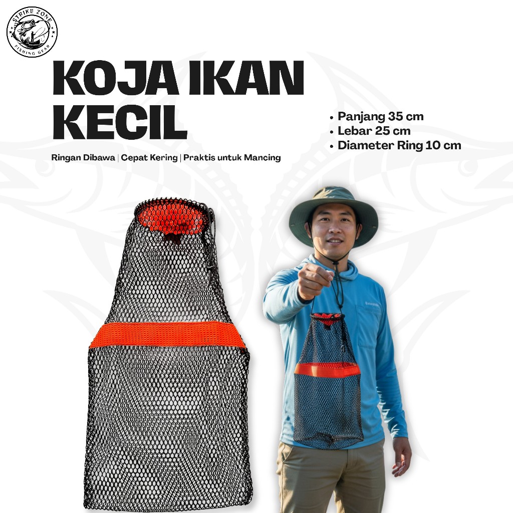 35 ซม. Wader Fish Net – Mini Fish Storage Box – Strong Small Fish Fishing Net Bag