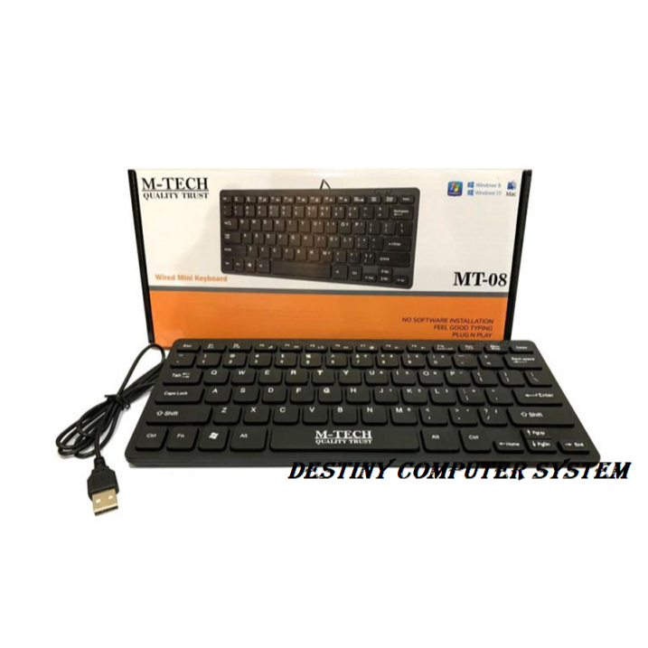 Mtech MT-08 คีย์บอร์ด USB ขนาดเล็ก