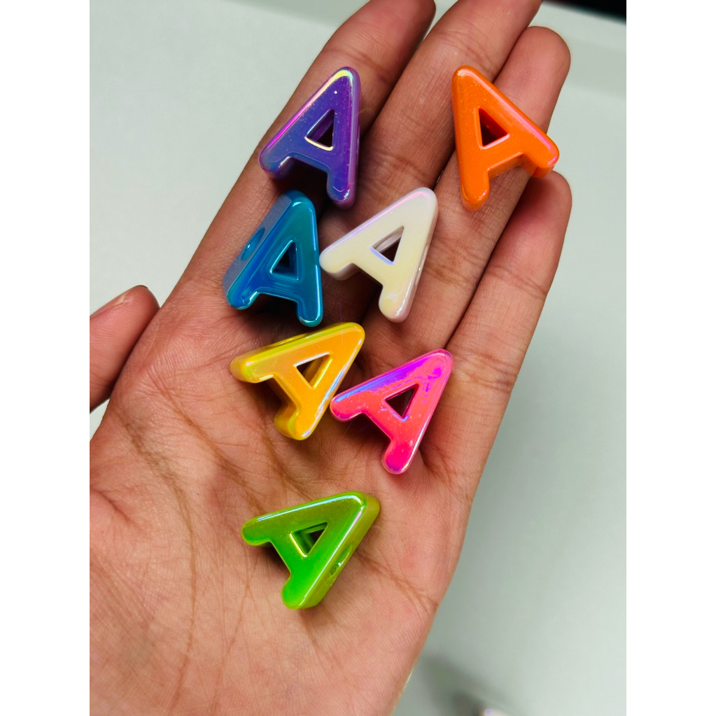 PREMIUM FLASH GLOSSY LETTER MOTE / PREMIUM LETTER MOTE / LETTER MOTE สําหรับเชือกพาราคอร์ดขนาด 5-6 ม