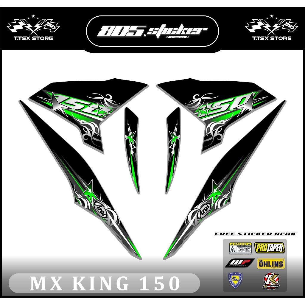 MX KING 150 STRIPING/MX KING STICKER/COOL MX KING 150 แถบตัวแปร