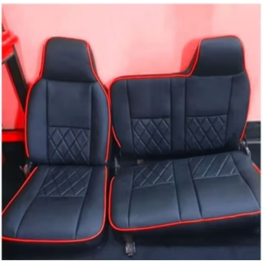 ผ้าคลุมเบาะรถยนต์สําหรับ canter, raasa, dyna, elf macan/giga รถบรรทุก ฯลฯ รุ่นเพชรธรรมดา รายการสี